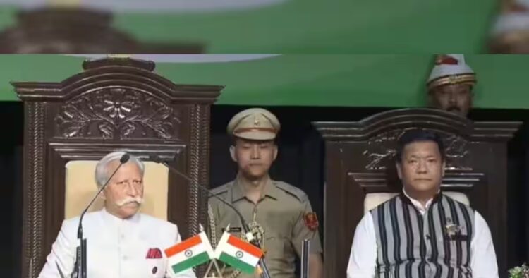 Chowna Mein took oath as the Deputy Chief Minister of Arunachal Pradesh on Thursday for his second consecutive term.