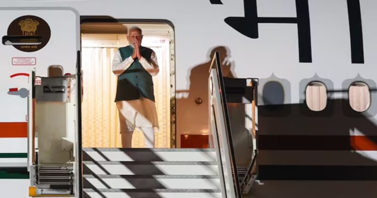 After landing in Italy's Apulia to participate in the G7 Summit, Prime Minister Narendra Modi said that he is looking forward to engaging in productive discussions with world leaders.