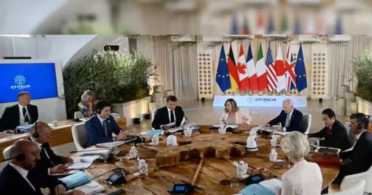 G7 leaders accused China of enabling Russia's war in Ukraine. The leaders threatened sanctions on those who aid Russia's military efforts.