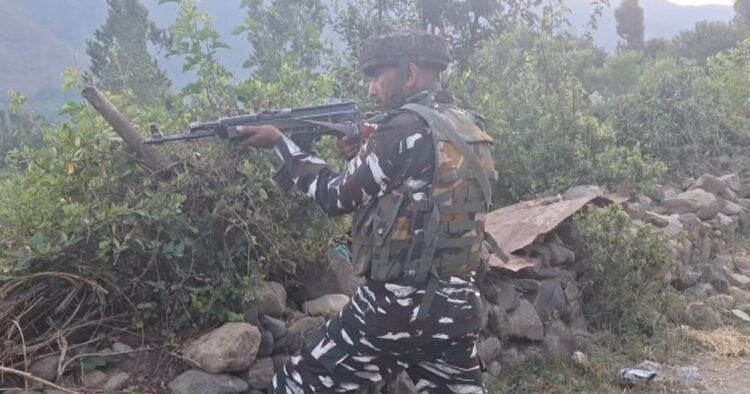 The Bandipora area in Jammu and Jammu and Kashmir was cordoned off after some gunshots were heard in the forest area of Aragam Bandipora district.