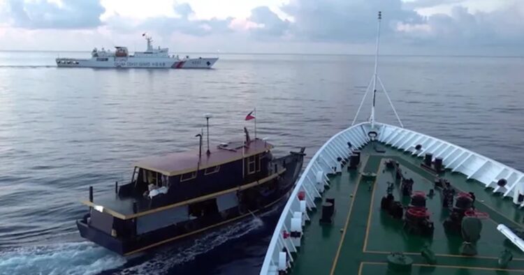 A Philippine ship and a Chinese vessel collided near the Second Thomas Shoal in the disputed South China Sea