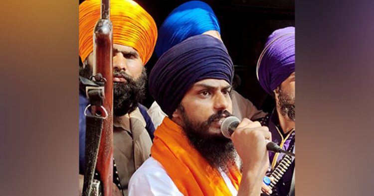 Jailed Khalistani separatist and Waris Punjab De Chief Amritpal Singh is leading by 50,405 votes from Punjab's Khadoor Sahib seat in the Lok Sabha elections 2024, according to the latest trends shown by Election Commission of India.