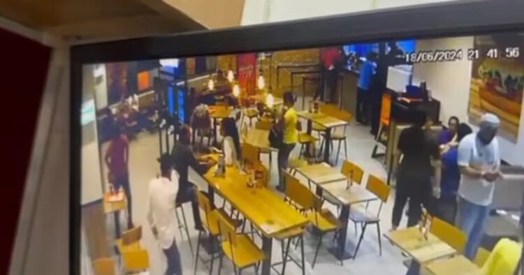 A day after the chilling murder of a 26-year-old man in a shooting rampage at a Burger King outlet in west Delhi, terrifying CCTV footage has surfaced, capturing the moments both before and after the attack.