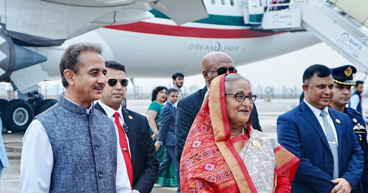 At the invitation of Prime Minister Narendra Modi, Prime Minister of Bangladesh, Sheikh Hasina arrived in India on Friday to pay a State visit from June 21 to 22.