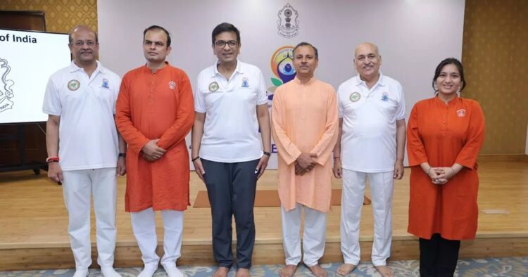 The Supreme Court of India organised a special yoga session at the Supreme Court Complex on Friday on the occasion of International Yoga Day.