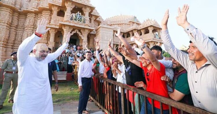 Amit Shah wins Gandhinagar Lok Sabha seat by four lakh plus votes. 