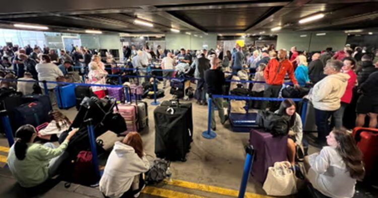 Disturbances erupted at the United Kingdom’s Manchester International Airport after a power cut impacted a significant number of flights on Sunday morning prompting authorities to ask all passengers flying from terminals one and two not to travel to the airport.