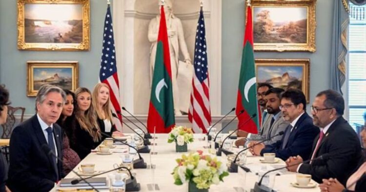 The United States has reaffirmed its promise to partnering with the Maldives to promote a free and prosperous Indo-Pacific region, a senior state department official has said.