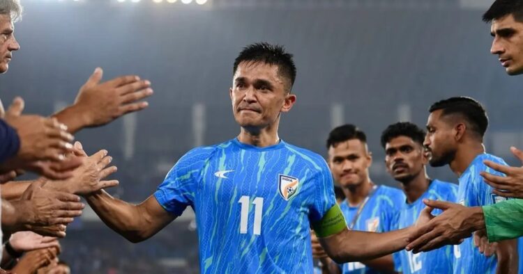 Bharat’s FIFA World Cup qualifier match against Kuwait, Sunil Chhetri dubbed the ‘Captain, Leader, Legend’