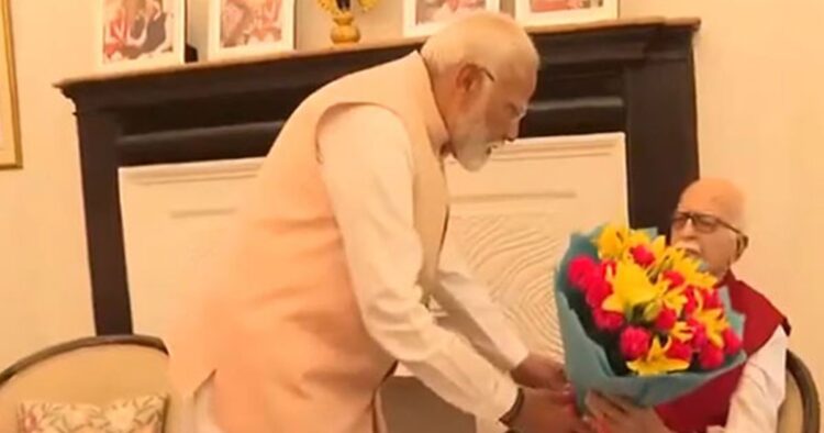 PM Modi meets senior BJP leaders LK Advani, Murli Manohar Joshi