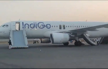 The Delhi Airport authority received a threat regarding a bomb allegedly planted on the Delhi-bound Indigo flight number 6E 2232.