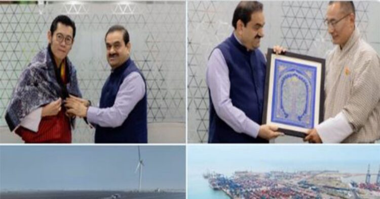 Bhutan King and PM Tour Adani's Khavda Renewable Energy Project and Mundra Port in Gujarat