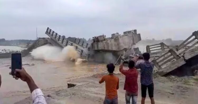 The state government on Friday suspended as many as 11 engineers in Bihar after a total of 12 bridges collapsed. The Nitish Kumar-led Bihar government has also ordered the reconstruction of the new bridges. The cost of the construction will be imposed on the contractors found guilty.