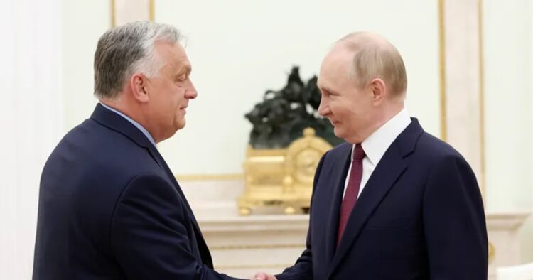 On Friday Hungary's Prime Minister Viktor Orban arrived in Moscow to meet President Vladimir Putin of Russia in a major setback to western-European effort to isolate Russia.