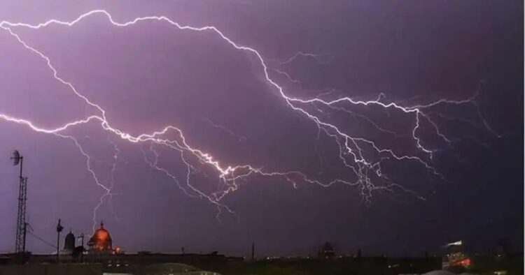 Nine individuals lost their lives in the past 24 hours, as lightning struck in six districts of Bihar, according to officials on Saturday.