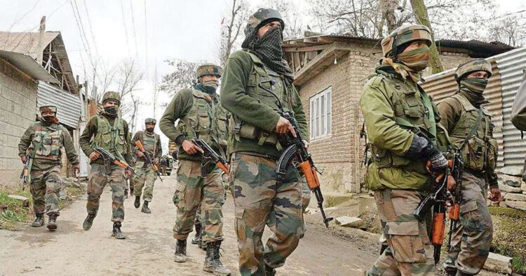 On Saturday, a significant encounter in the Kulgam district of Jammu and Kashmir resulted in the killing of at least four terrorists.