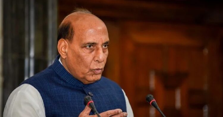 Union Defence Minister Rajnath Singh spoke to Indian Army Chief General Upendra Dwivedi, who apprised him about the ground situation and ongoing operation in Jammu and Kashmir's Doda on Tuesday.