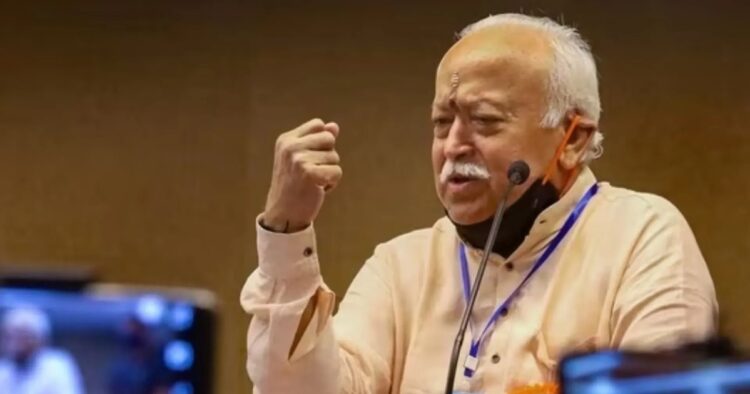 Rashtriya Swayamsevak Sangh (RSS) Chief Mohan Bhagwat, said, ‘After humans, some people want to become Superman, then they want to become Devta, then Bhagwan and then Vishworoop’.