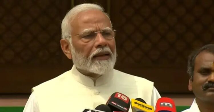 Prime Minister Narendra Modi delivered his address as Parliament’s Budget session commenced, saying that the Union Budget, to be presented tomorrow, will outline the roadmap for the next five years.