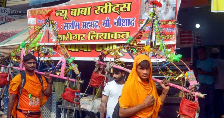 Supreme Court (SC) stays governments’ directive asking eateries on Kanwariya Yatra route to put owners' names and issues notices to Uttar Pradesh, Uttarakhand and Madhya Pradesh governments challenging their directive asking eateries on Kanwariya Yatra route to put owners' names.