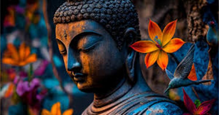 Maha Vajiralongkorn, Thailand's King on the occasion of Asanha Bucha Day or the day when Gautam Buddha gave his first sermon, by a ceremonial gesture.