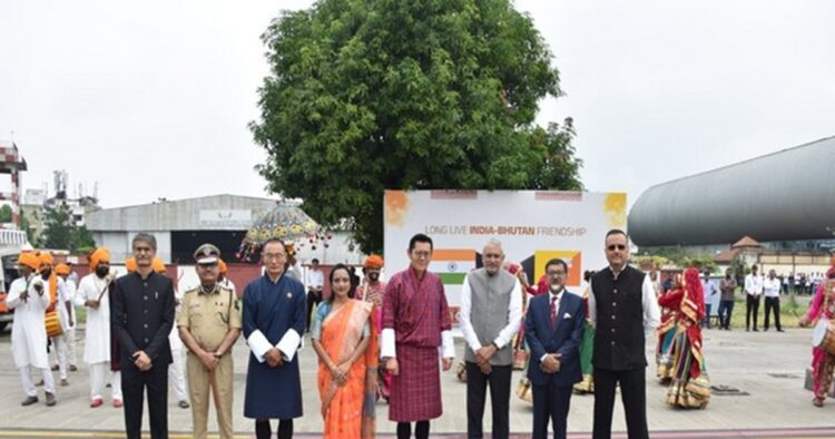 On Monday Bhutan's King Jigme Khesar Namgyel Wangchuck and Prime Minister Tshering Tobgay visited the Statue of Unity in Gujarat.