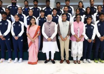Prime Minister Narendra Modi extended his best wishes to the Indian contingent as they gear up to script history at the Paris Olympics.