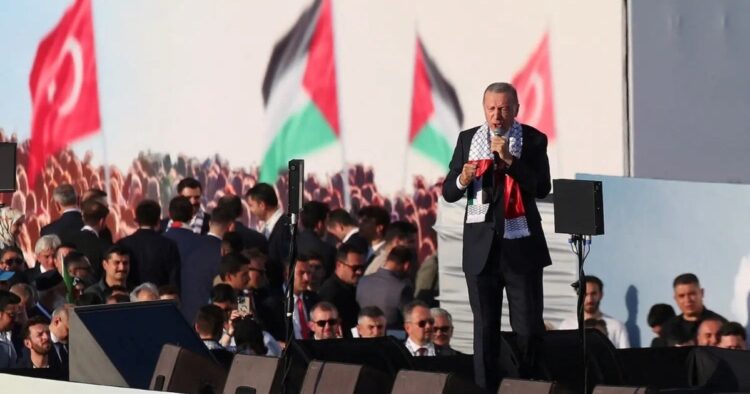 On Sunday, Recep Tayyip Erdogan, Turkish President escalated tensions with Israel, suggesting the possibility of military action against the Jewish state amid ongoing conflict with the Iranian proxy group Hezbollah.