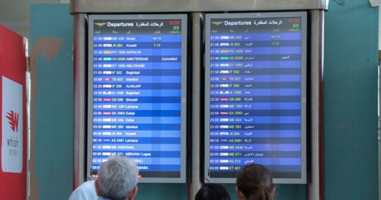 Some flights at Beirut airport have been cancelled with Lebanon’s Middle East Airlines (MEA) saying disruptions to its schedule were related to insurance risks because tensions escalate between Israel and armed political group Hezbollah.