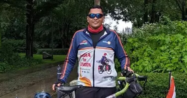 Fayis Asraf Ali, a Kerala cyclist traveled over 22,000 kilometers from Calicut over two years to give special support to Neeraj Chopra at the Paris Olympics.