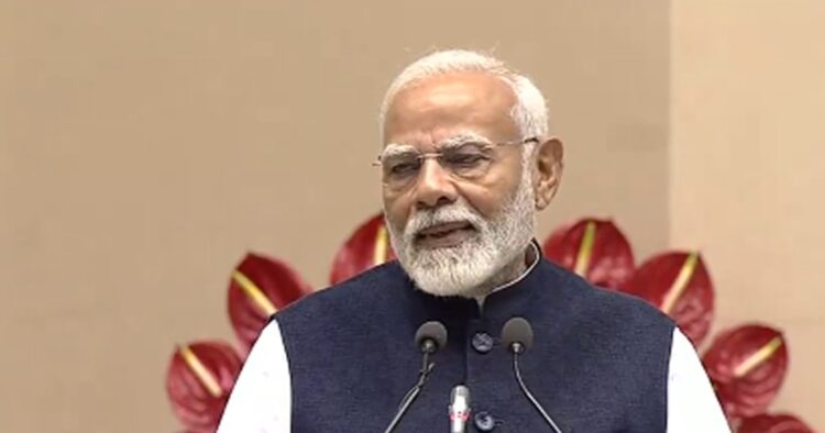 Addressing the leaders of Indian Industry PM Narendra Modi highlighted the achievements of his government over the last ten years.