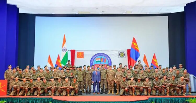 The 16th edition of India-Mongolia Joint Military Exercise Nomadic Elephant commenced today, at the Foreign Training Node in Meghalay's Umroi.