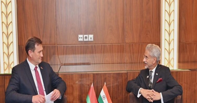 External Affairs Minister S Jaishankar held a meeting with Belarus counterpart Maksim Ryzhenkov and discussed bilateral relations and its future growth potential on the sidelines of the Shanghai Cooperation Organisation (SCO) Summit in Astana. During the talks, he welcomed Belarus to SCO as its newest member.