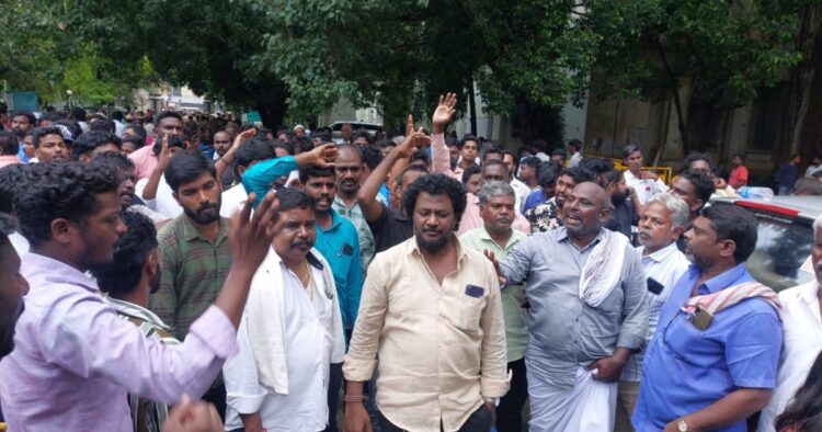 Chennai Protests: Supporters of Slain BSP Leader Demand CM Stalin's Resignation