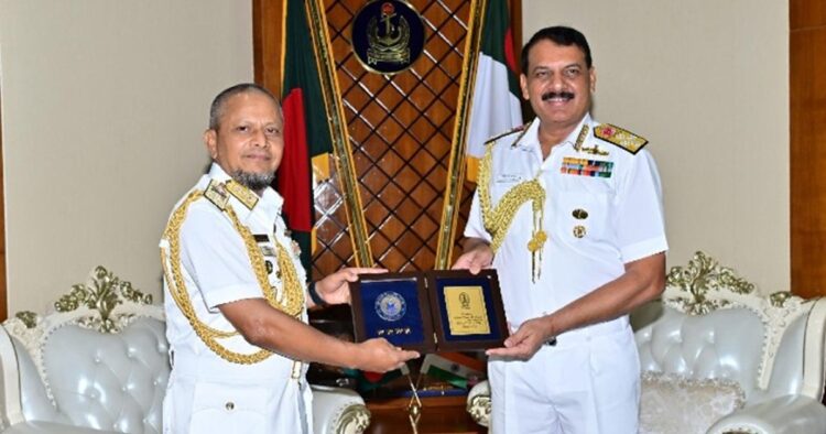 Indian Navy Chief Admiral Dinesh K Tripathi Meets Bangladesh PM Sheikh Hasina to Boost Bilateral Naval Cooperation