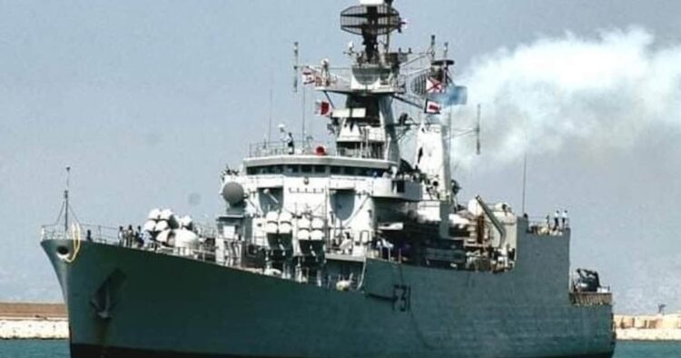 INS Brahmaputra Listing on Its Side After Major Fire; Sailor Still Missing, Says Navy