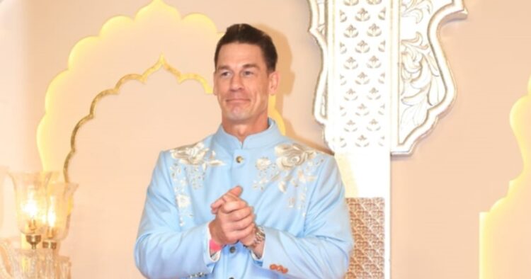 John Cena Dons Safa and Ethnic Attire at Anant Ambani, Radhika Merchant Wedding – Watch Now!