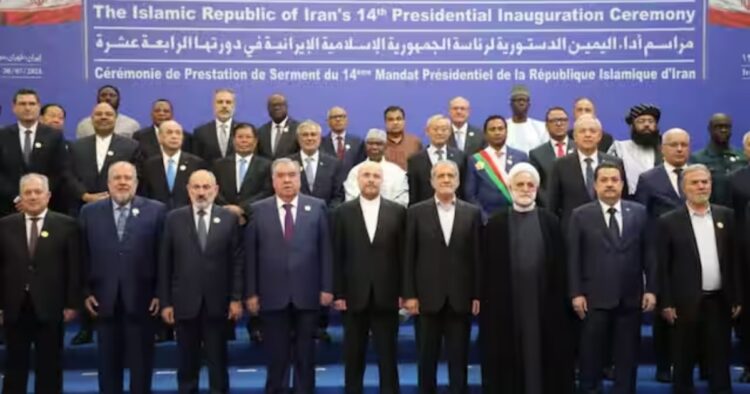 Union Minister Nitin Gadkari Attends Iranian President Masoud Pezeshkian's Swearing-In Ceremony