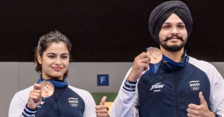 Manu Bhaker and Sarabjot Singh Make History with Bronze Medal at Paris Olympics: First Indian Shooting Pair to Achieve This Feat