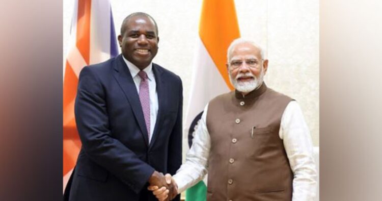 UK Foreign Secretary David Lammy Meets PM Modi, Strengthens Commitment to Enhance Bilateral Relations