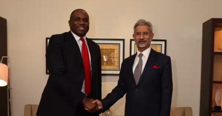 Jaishankar Welcomes UK Foreign Secretary David Lammy to India for Strategic Talks