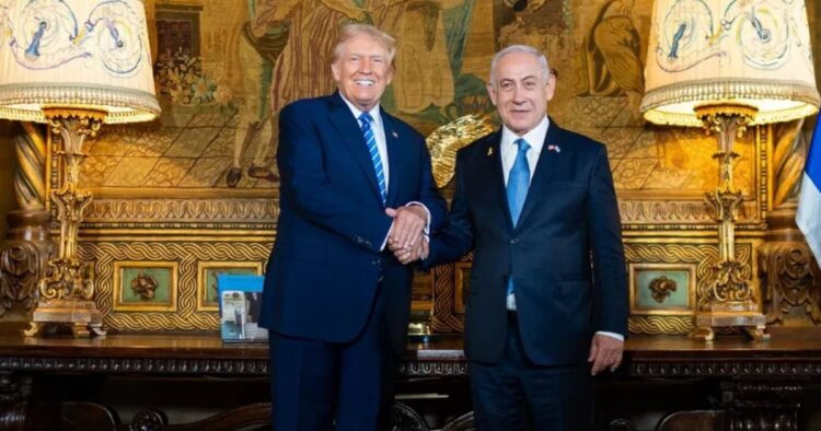 Israeli PM Netanyahu meets Donald Trump in Mar-a-Lago