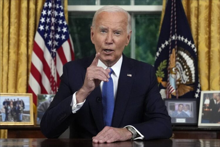 The defense of democracy is more important than any title,” Biden stated.