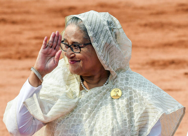 Bangladesh, Aug 5: A file picture of Bangladesh Prime Minister Sheikh Hasina who resigned from her position, on Monday.