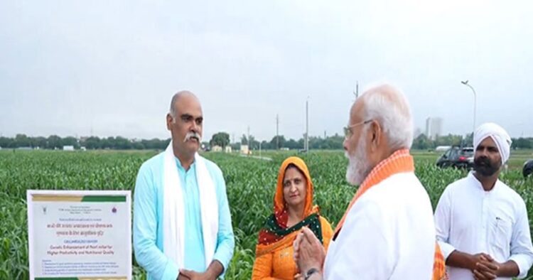 Prime Minister Narendra Modi released 109 high-yielding, climate-resilient and biofortified varieties of crops at the India Agricultural Research Institute, New Delhi and highlighted that significant milestones are on the horizon as farmers are increasingly adopting natural farming.