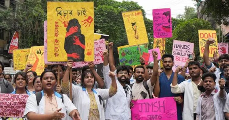 Doctors and medical students staged a protest at Nair Hospital in Mumbai on Tuesday in the wake of Federation of All India Medical Association (FAIMA) calling for a nationwide shutdown of OPD services as a stir against the sexual assault and murder of a woman post-graduate trainee (PGT) doctor at Kolkata's RG Kar Medical College and Hospital on August 9.