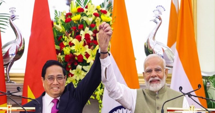 Prime Minister Narendra Modi and his Vietnamese counterpart Pham Minh Chinh agreed to further strengthen the Vietnam-India Comprehensive Strategic Partnership in all areas.