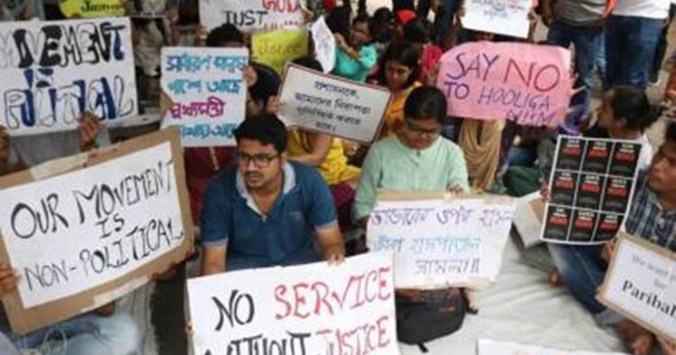 In a very unusual turn of events in Kolkata, West Bengal Chief Minister Mamata Banerjee came on the streets to protest in order to demand justice for the victim of R. G. Kar Hospital’s doctor rape case. But the question is: whom is she protesting against? 