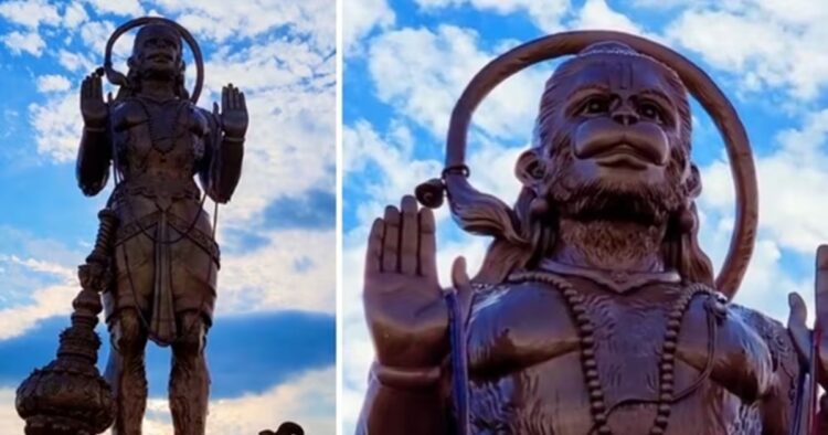 On Sunday, August 18, a grand Pran Pratishtha ceremony was held in Houston, Texas where a 90-foot-tall Hanuman statue was inaugurated.