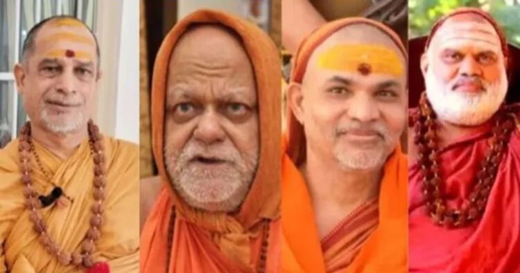 The four Shankaracharyas have condemned the anti-Hindu violence as the Hindus of Bangladesh are being attacked by Islamists.